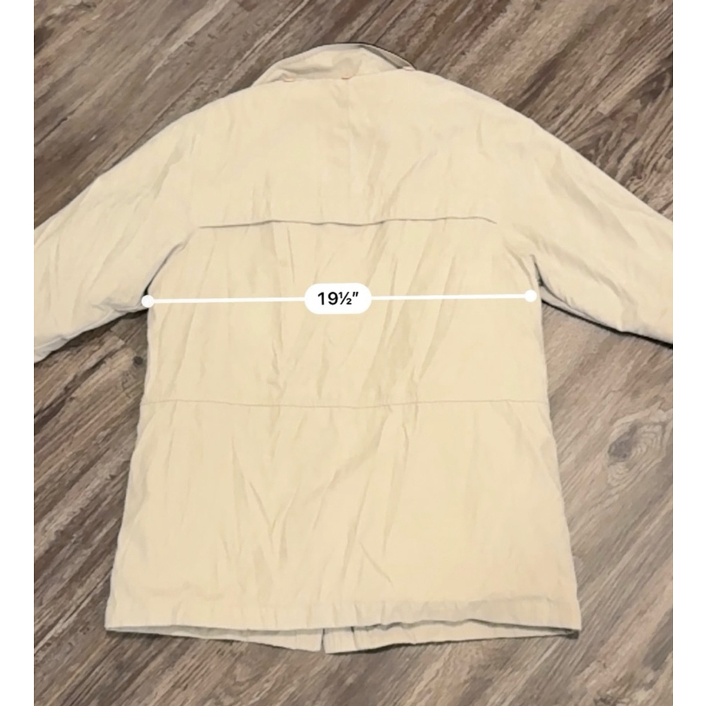 Vtg Westbound Petites Women's Khaki Tan Utility Chore Jacket Sz Med Petite - Picture 8 of 8